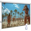 100" Motorized Projector Screen, Electric 16:9 Projector Screen with Remote