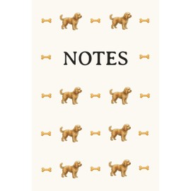 Cream Cockerpoo Notebook: Cocker Spaniel, Poodle, Crossbreed, Dog, Dog lover, Pet, Notes, Journal, Exercise Book, Composition Notebook, Gift, Birthday, Christmas, Paperback, 75 Pages