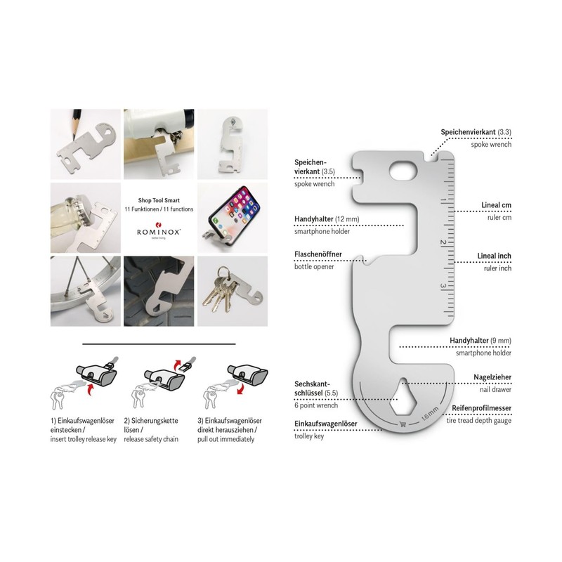 Gift Item: ROMINOX Shop Tool // Smart, 11 Functions, Keytool