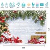 CYLYH 7x5FT Christmas Backdrop for Photography Winter Christmas Rustic Wood