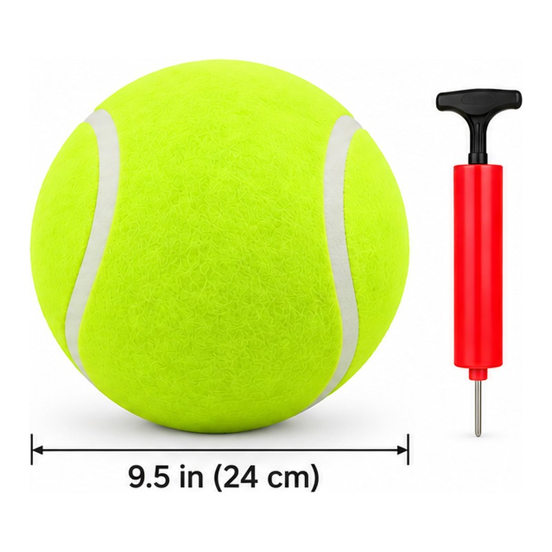 Giant Inflatable Tennis Ball for Dogs – 7 & 9.5