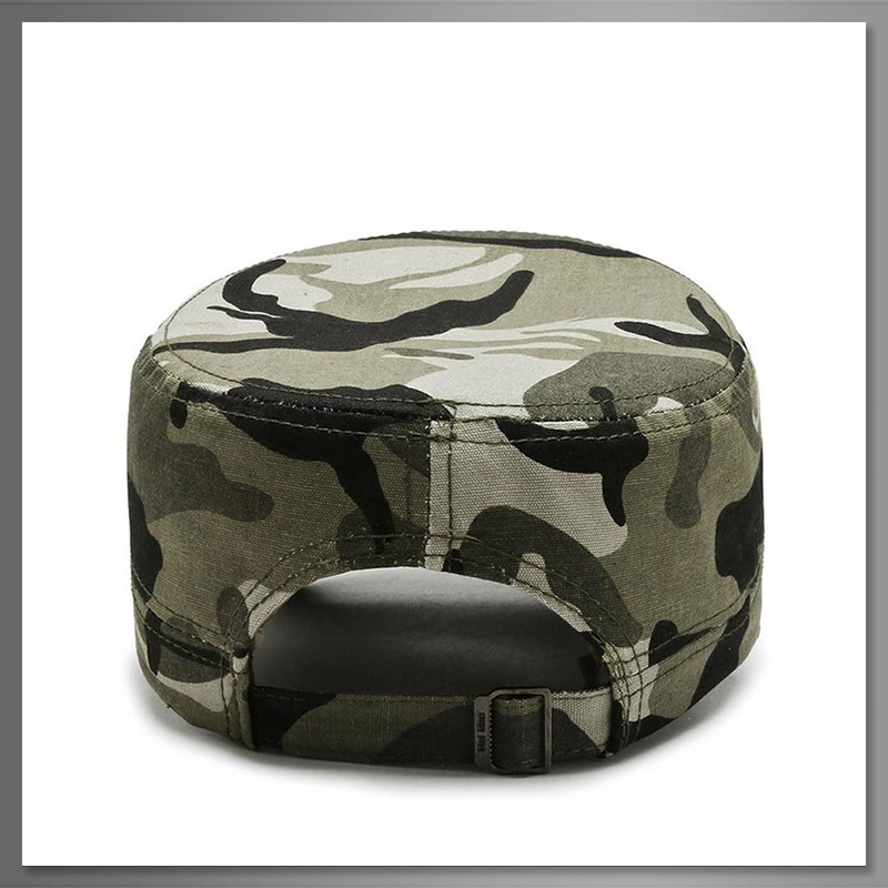 Buzz Selection CAP253 Work Cap, Military Hat, Solid, Camouflage Design,