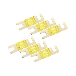 Motoforti 6pcs 120A AFS Mini ANL Fuse for Car Truck Motorcycle Boat Audio CDs Long-lasting