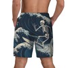 Bibeoh Mens Swim Trunks Beach Board Shorts with Compression Liner