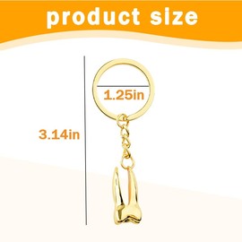 Dentist Gifts for Best Friend Christmas Birthday Gifts for Women Men Gold Tooth Keychain Gifts for Dental Hygienist Appreciation Gifts for Dental Assistant Teacher Dental Gifts for Dental Student