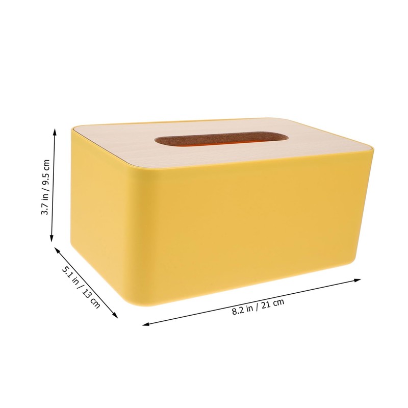 Alipis Pp Wood Desktop Tissue Box Napkin Storage Modern Design