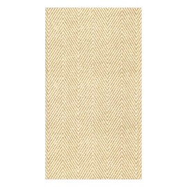 Caspari Paper Guest Towels Jute Linen, 12 Per Box,Tan,Guest Towel,9760GG