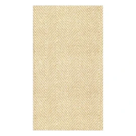 Caspari Paper Guest Towels Jute Linen, 12 Per Box,Tan,Guest Towel,9760GG