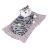 Cat Ornament Simulation Design Vivid Cute Plush Lying Cat with