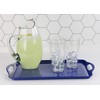 Reston Lloyd Calypso Basics Melamine Serving Ottoman Tray with Handles,