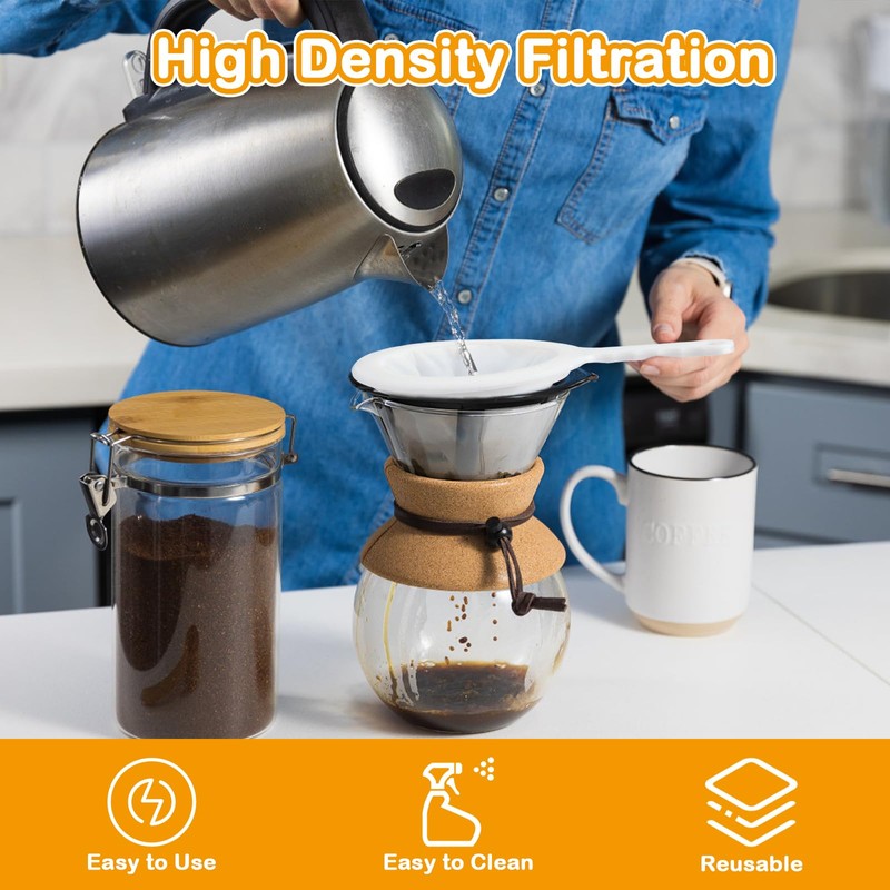 Bomtop Fine Strainer, Pack of 3 Ultra Fine Nylon Filter