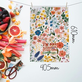 Gammie Kitchen Towel Retired Grandma Kitchen Decor Happy Retirement Gift for Gammie (Gammie CA)