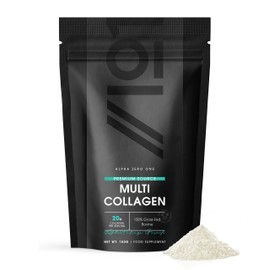 Multi Collagen Protein Powder (100g) - Types I, II, III, V & X - Hydrolyzed Grass Fed Bovine, Wild Caught Fish, & Free-Range Chicken & Eggshell Collagen. Non-GMO, Halal.