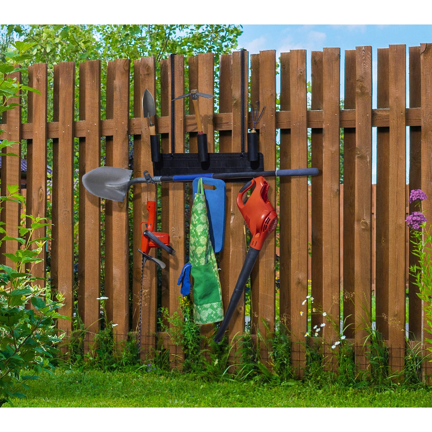 Poolmaster 35601 Mounted/Hanging Outdoor Backyard Garden Tool Organizer ...