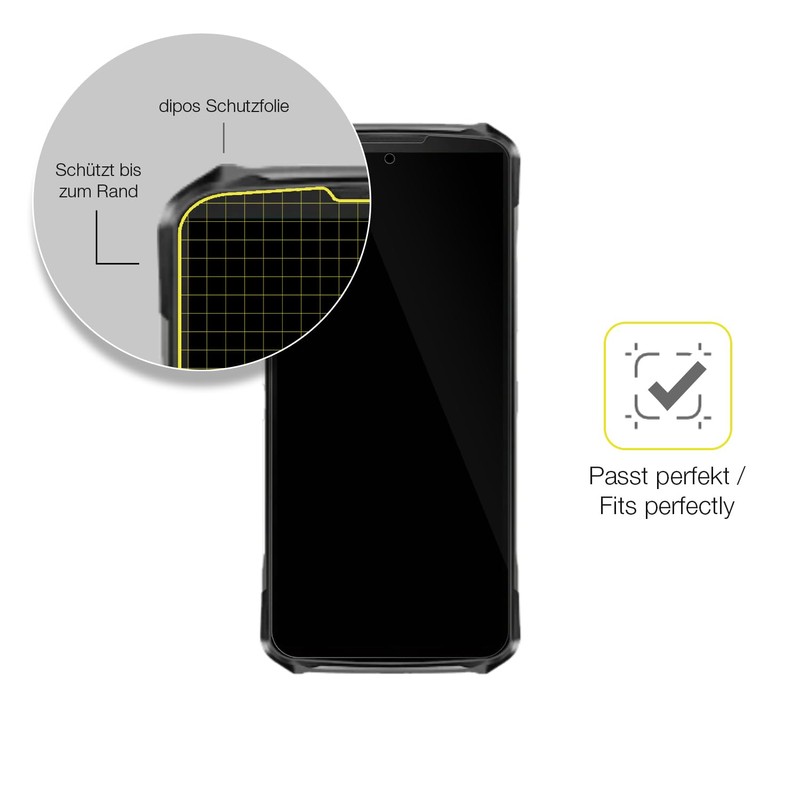 dipos FLEX 2 x Clear Screen Protectors for Doogee S119,