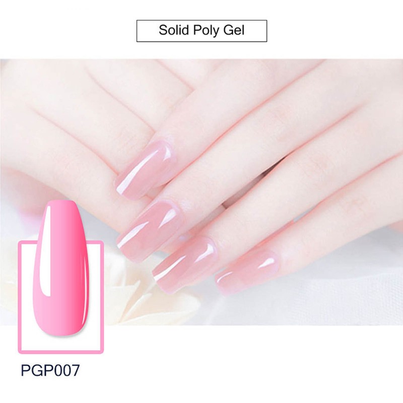 Nail Extension Gel Kit Beautiful Elegant Mild Glitter Decoration Poly