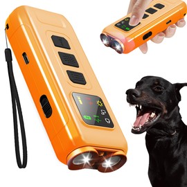 QWUE Ultrasonic Dog Bark Deterrent Devices, 2025 Upgraded Anti Barking Device for Dogs with LCD Screen & 3 Modes, Dog Training Tools to Stop Bad Behaviors, Rechargeable Compact Bark Control for Dogs