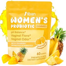 Vaginal Probiotics Gummies for Women, Premium Feminine pH Balance Gummies, Healthy Odor, Yeast Balance & Flora + Vitamin C for Immune Support, 60ct Pi