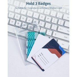 Uniclife 12 Pack Vertical ID ID Card Holder Waterproof Card Holder Durable Card Protector Pouch with Resealable Zipper for License and Credit Card