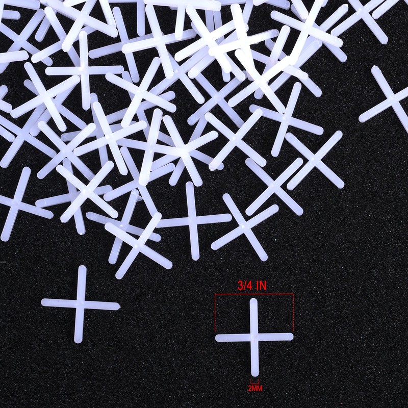 Cosmos 2 mm Wide Tile Spacers, 500 Pcs, Purple Plastic,