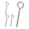 PATIKIL M5x65mm 4pcs 304 Stainless Steel Eye Screw Hook Self