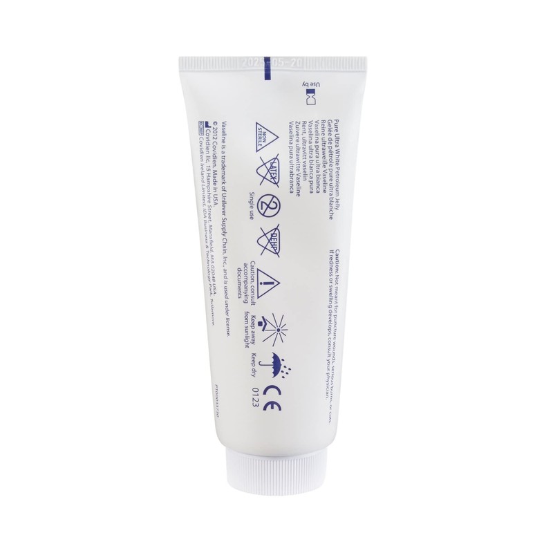 Covidien Vaseline 3.25 Oz Tube - 100% White Petrolatum Skin