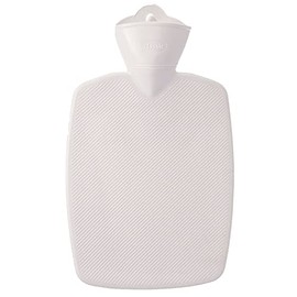 Hugo Frosch Classic Plant Hot Water Bottle 1.8 L Cream