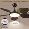 Wiviniya Ceiling Fans with Lights and Remote/APP Control, 48 Inch