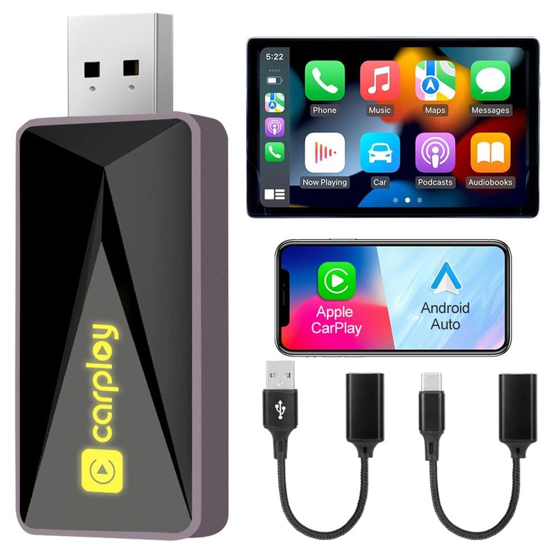 XEERUN Wireless CarPlay Adapter UK, Plug and Play Carplay Wireless