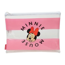 Safta Minnie Mouse Beach Women's Bag, Comfortable and Versatile, Quality and Resilience, 30 x 23 cm, Pink/Clear, Pink/Transparent, Estándar Casual, pink/transparent, Casual
