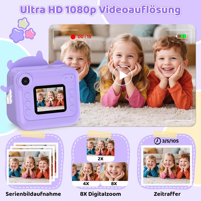 Fippesax Instant Camera Children