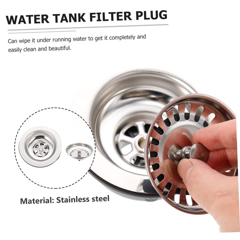 SHINEOFI Sink Filter Strainer Assembly Easy to Clean Strainer Prevents