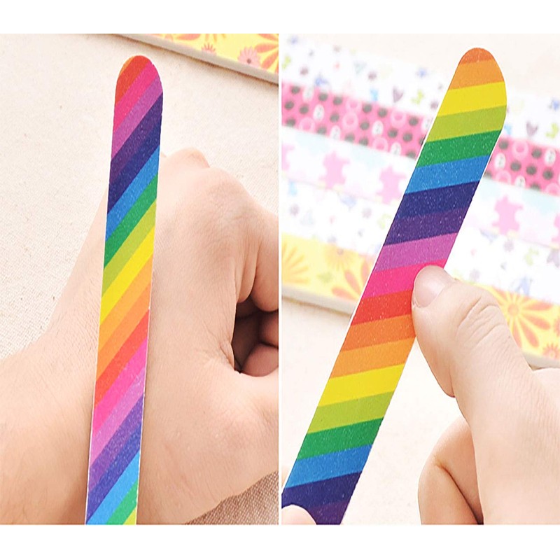 HeeYaa Nail File 10 PCS Professional Double Sided 100/180 Grit