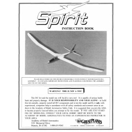 Great Planes Model Airplane Plans (RC): SPIRIT 2M (78") Sailplane/Glid