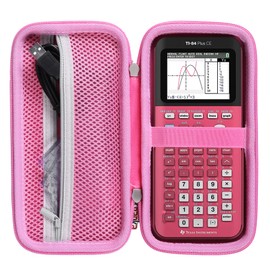 Khanka Hard Travel Case Replacement for Texas Instruments TI-83 Plus/TI-84 Plus/TI-84 Plus CE Color Graphing Calculator, Case Only (Positively Pink)