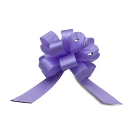 Lavender Satin Decorative Pull Bows - 4" Wide, Set of 10, Silky Fabric Gift Bows, Easter, Mother's Day, Baby Shower, Party Favor Decor, Christmas, Birthday