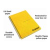 Silvine Luxpad A5 Memory Aid Yellow Paper Notebook - Lined