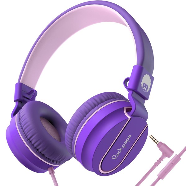 rockpapa 950 Wired Headphones for Kids Girls Boys for School