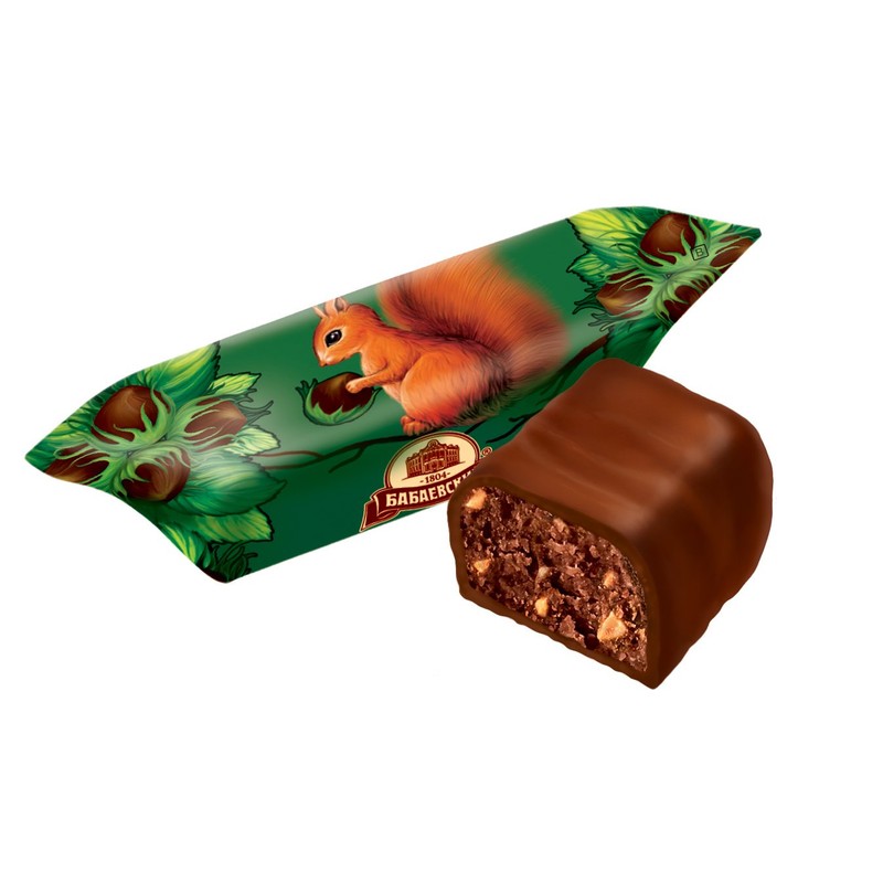 Krasnyi Oktyabr Belochka Babaevskaya Chocolate Glazed Candy Gourmet Bars with