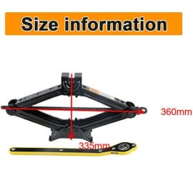 Unbranded 2 Ton Scissor Jack w/ Ratchet Wheel Lug Wrench Speed Handle for Car Van Lift US