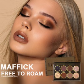 Maffick Free to Roam Paleta de Sombras de Ojos, 8 Colores Mate y Brillantes (02, 139g)
