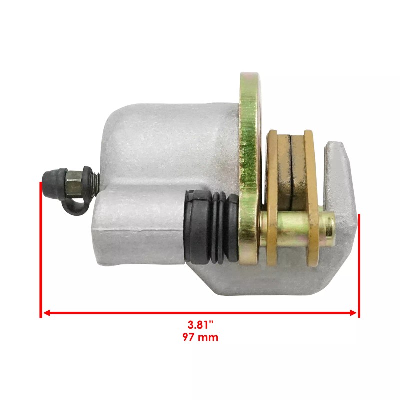 Caltric Front And Rear Brake Caliper W/ Pad For Polaris