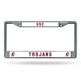 University of Southern California USC Trojans Chrome Metal License Plate Frame