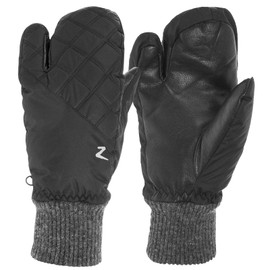 Horze Padded 3-Finger Winter Mittens 6 Black