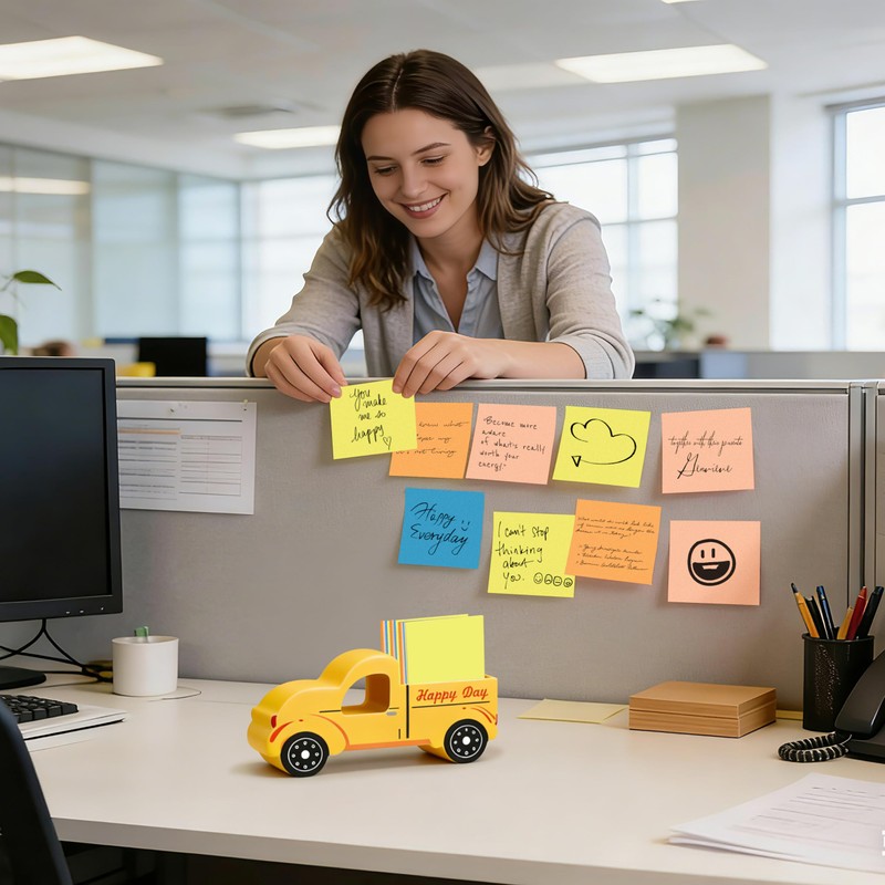 2.6 x 3 Inch Sticky Note Holder Self Stick Notepad