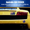 Fiohiros Australia Car Stickers - 26-Pack Round & Square Australian