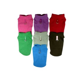 Dog Fleece Harness Vest Jumper Sweater Coat for Small Breed Dogs, (XLarge, Green)