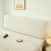 W WWEENUO Stretch Bed Headboard Covers, Jacquard Fabric Headboard Slipcover,