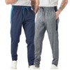 TEX2FIT 2-Pack Men's Active Fleece Joggers with Side Pockets, Jogging