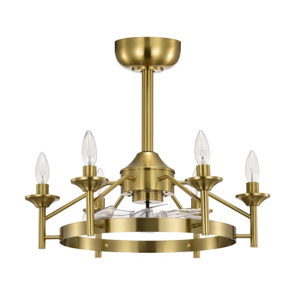 Maxax 21” Ceiling Fan with Lights and Remote, Modern Farmhouse